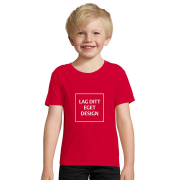 Økologisk Børne T-shirt med Eget Tryk | 100% Økologisk Bomuld