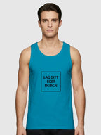 Sporty Singlet til Mænd med Eget Tryk | Hurtigtørrende Polyester