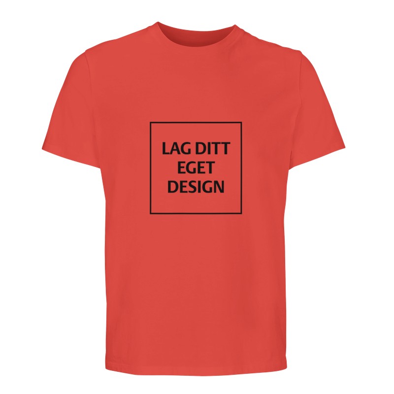 Design Din Egen Økologiske Unisex T-shirt | T-shirt Med Eget Tryk