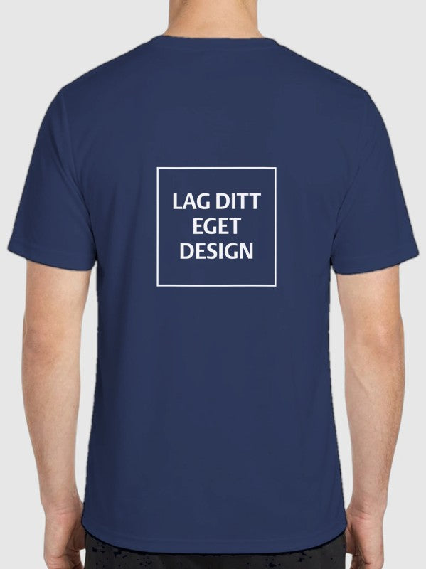 Blød teknisk unisex T-shirt med eget tryk | Letvægts Sport