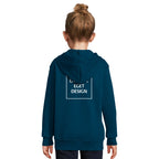 Hættetrøje til Børn med Lynlås og Eget Tryk | Blød Zip Hoodie