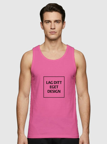 Sporty Singlet til Mænd med Eget Tryk | Hurtigtørrende Polyester