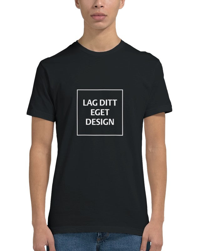 Mænds figursyet T-shirt | Design med eget tryk