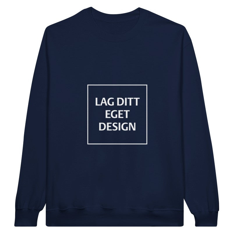 Personlig College Sweater med Eget Tryk | Design Din Logo Sweater