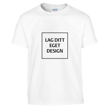 Klassisk Børne T-shirt med Eget Tryk | Slidstærk Bomuld