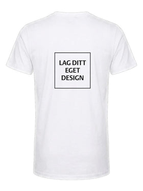 Design Din Egen Unisex V-Hals T-shirt med Eget Tryk