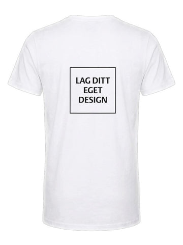 Design Din Egen Unisex V-Hals T-shirt med Eget Tryk