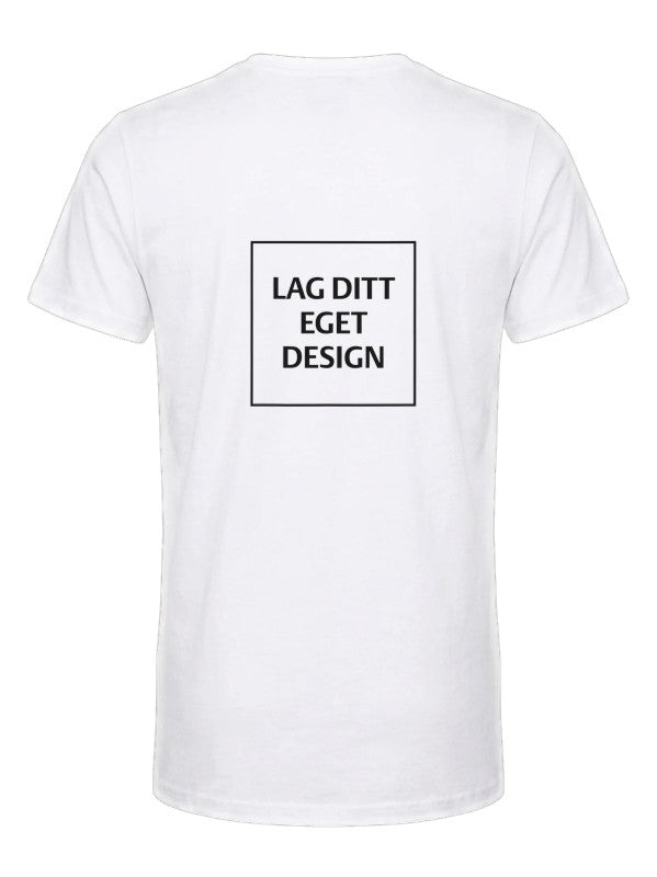 Design Din Egen Unisex V-Hals T-skjorte med Eget Trykk