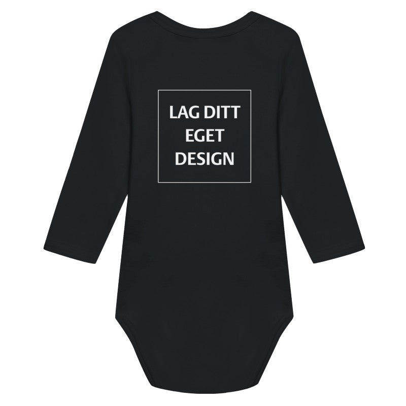Klassisk Langærmet Babybody med Eget Tryk | Lun Bomuld
