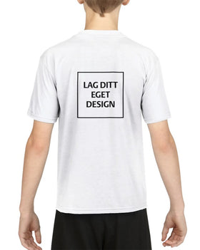 Teknisk Børne T-shirt med Eget Tryk | Hurtigtørrende Sportstrøje