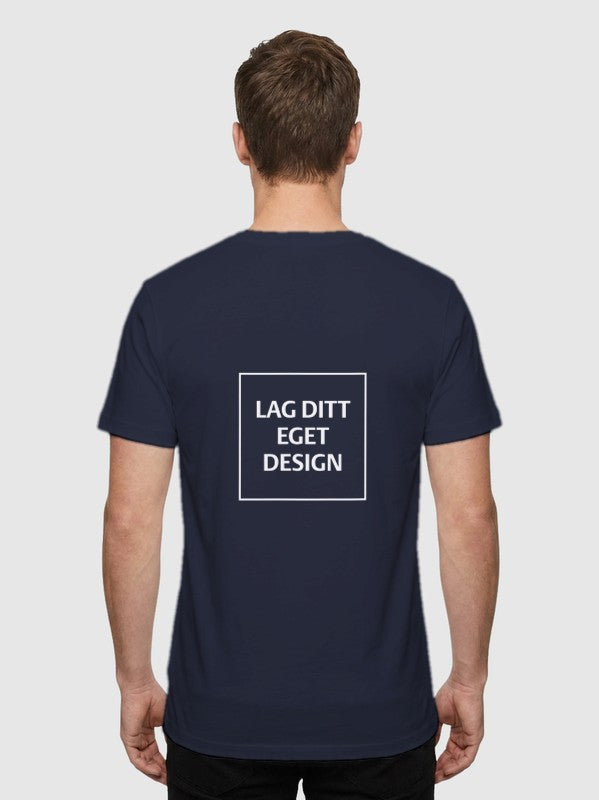 Design Din Egen Unisex V-Hals T-skjorte med Eget Trykk