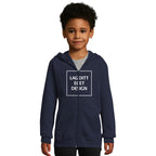 Hættetrøje til Børn med Lynlås og Eget Tryk | Blød Zip Hoodie