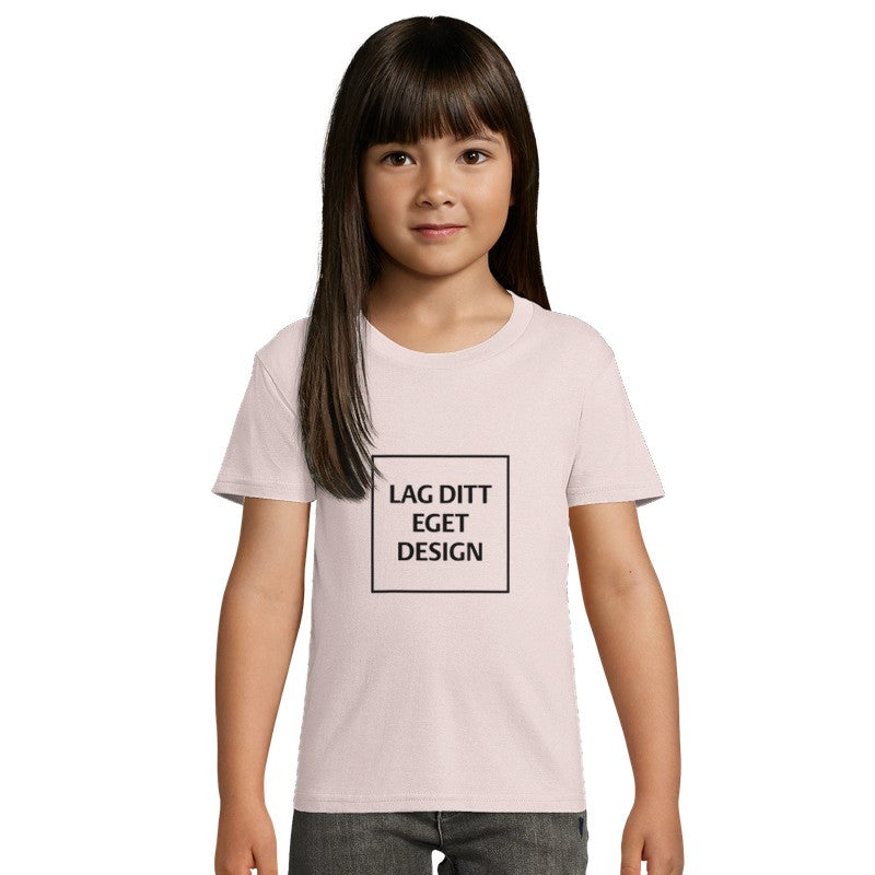 Økologisk Børne T-shirt med Eget Tryk | 100% Økologisk Bomuld