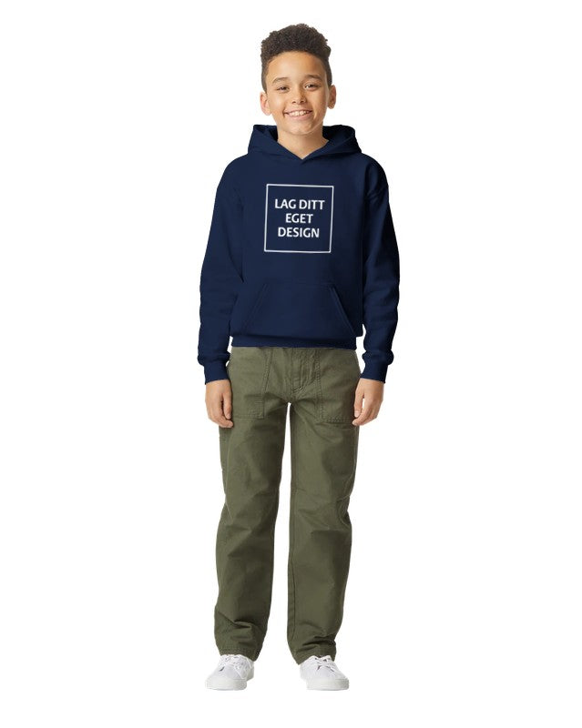 Blød Hættetrøje til Unge med Eget Tryk | Mellemtyk Fleece Hoodie