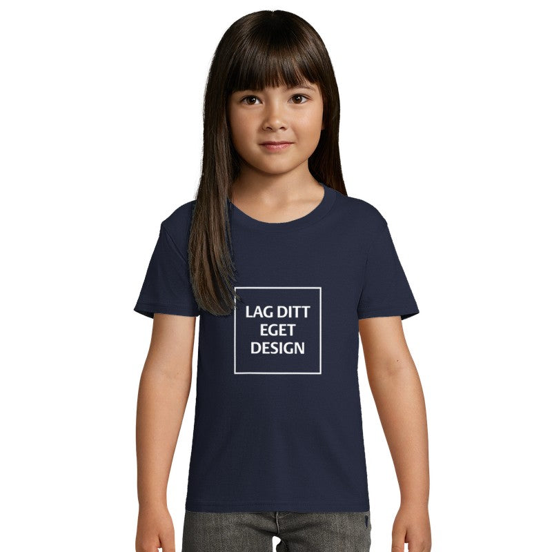 Økologisk Børne T-shirt med Eget Tryk | 100% Økologisk Bomuld