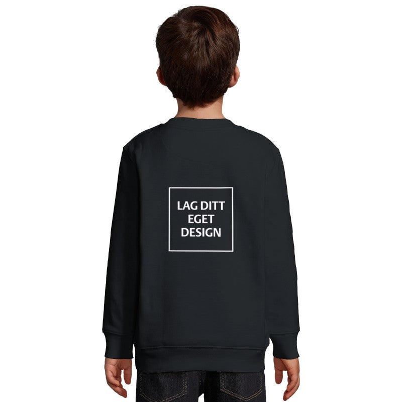 Klassisk Børnesweater med Eget Tryk | Varm Sweatshirt i Bomuldsblanding