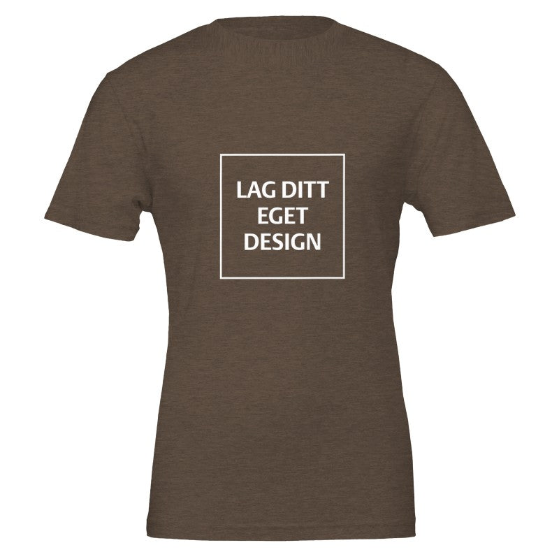 Premium Unisex Crewneck T-shirt | Design din egen med dit eget tryk