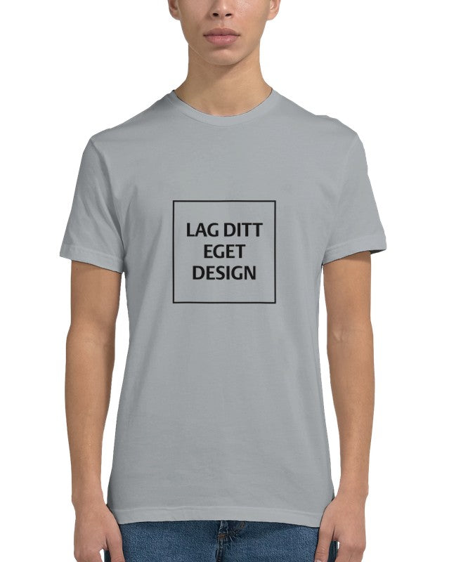 Mænds figursyet T-shirt | Design med eget tryk