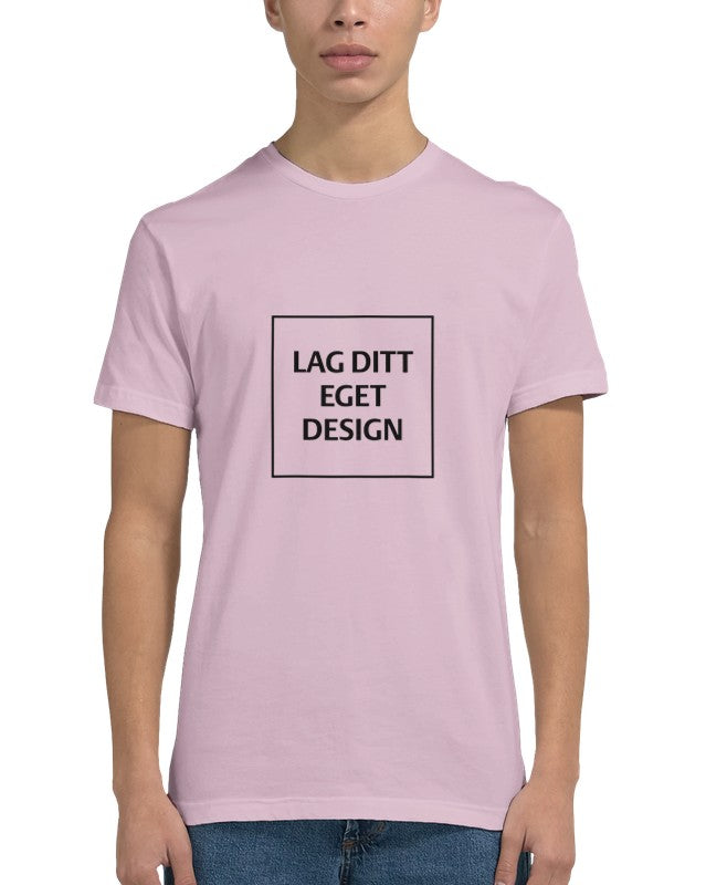 Mænds figursyet T-shirt | Design med eget tryk