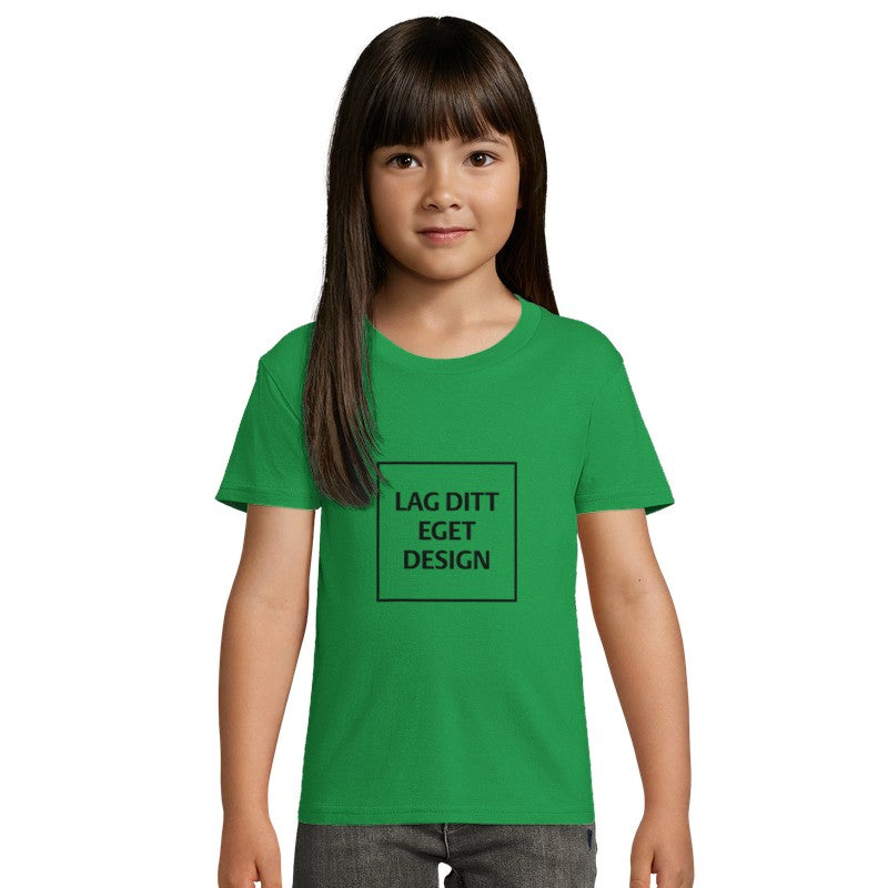 Økologisk Børne T-shirt med Eget Tryk | 100% Økologisk Bomuld