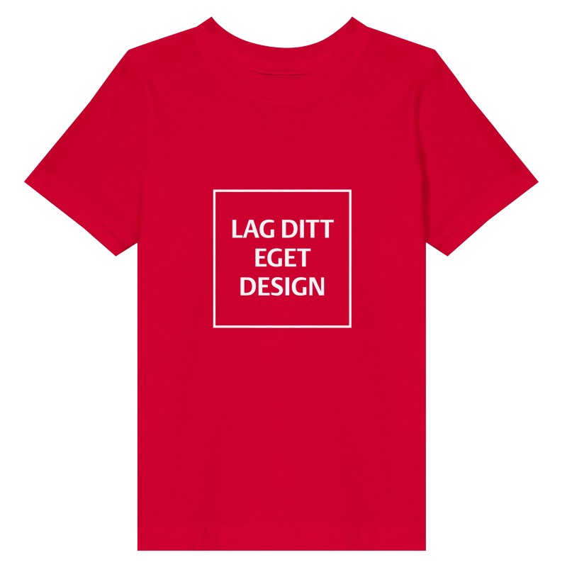 Blød småbørns T-shirt i fin jersey med eget tryk