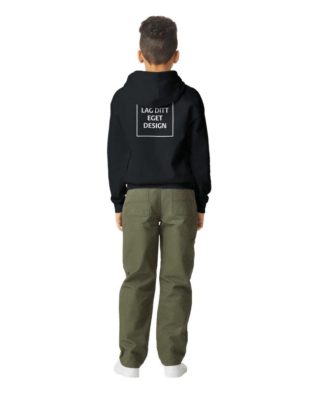 Blød Hættetrøje til Unge med Eget Tryk | Mellemtyk Fleece Hoodie