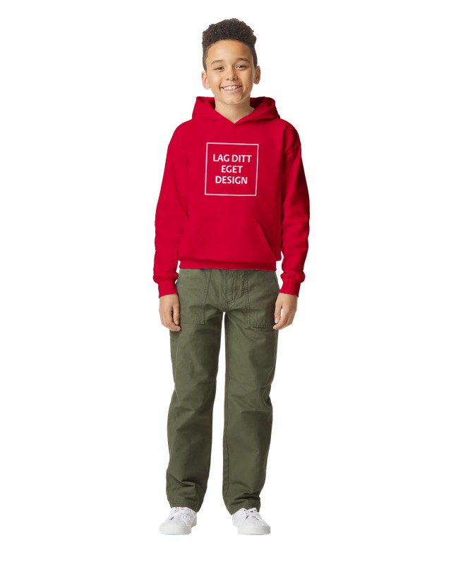 Blød Hættetrøje til Unge med Eget Tryk | Mellemtyk Fleece Hoodie