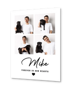 Personlig Mindeplakat for Kæledyr – Fotokollage til Minde om Hund & Kat