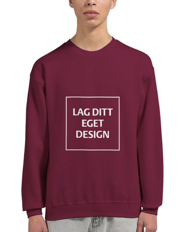 Personlig College Sweater med Eget Tryk | Design Din Unikke Sweater
