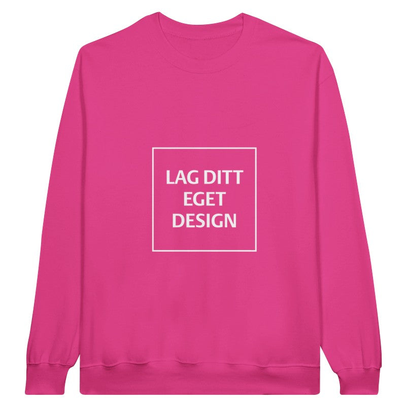 Personlig College Sweater med Eget Tryk | Design Din Logo Sweater