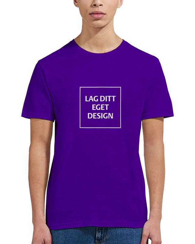 Klassisk Unisex T-shirt med Rund Hals til Eget Tryk | Design Din Egen T-shirt