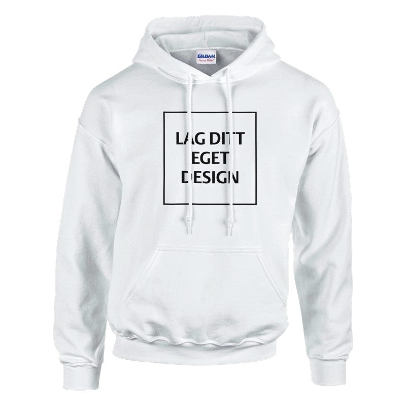 Design Din Egen Personlige Hættetrøje med Eget Tryk | Unisex Pullover Hoodie