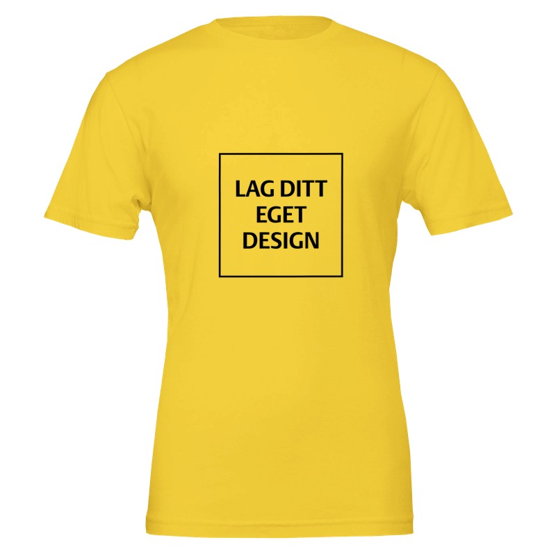 Premium Unisex Crewneck T-shirt | Design din egen med dit eget tryk