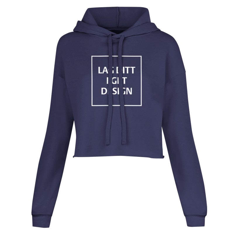 Dame Cropped Hættetrøje med Eget Print | Skab Din Unikke Stil