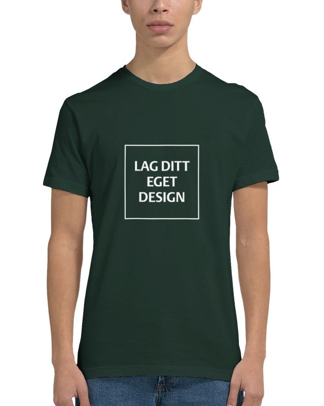 Mænds figursyet T-shirt | Design med eget tryk