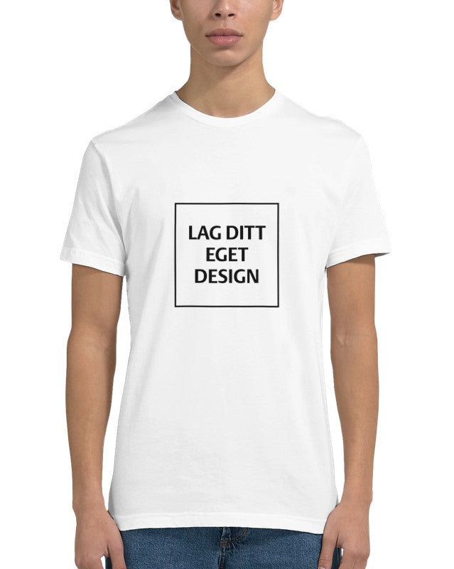 Mænds figursyet T-shirt | Design med eget tryk
