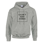 Design Din Egen Personlige Hættetrøje med Eget Tryk | Unisex Pullover Hoodie