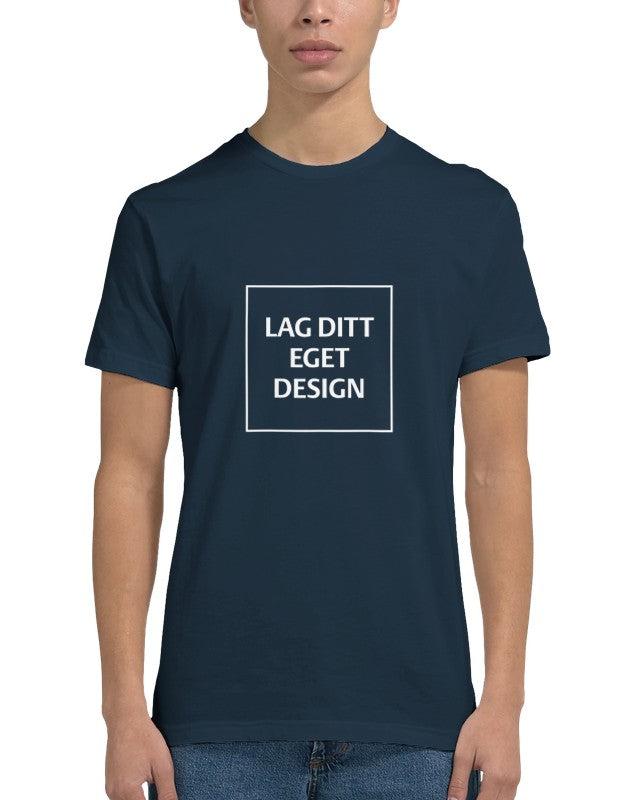Mænds figursyet T-shirt | Design med eget tryk