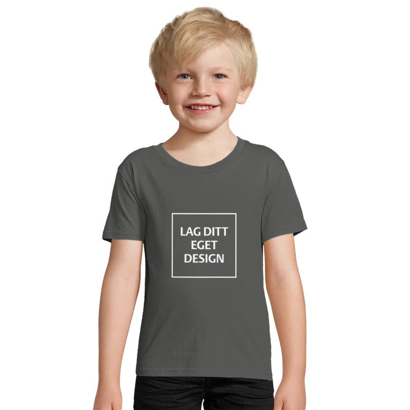 Økologisk Børne T-shirt med Eget Tryk | 100% Økologisk Bomuld