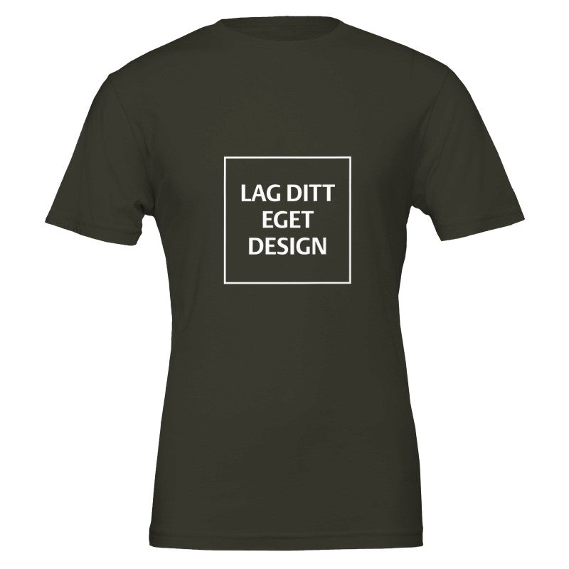 Premium Unisex Crewneck T-shirt | Design din egen med dit eget tryk
