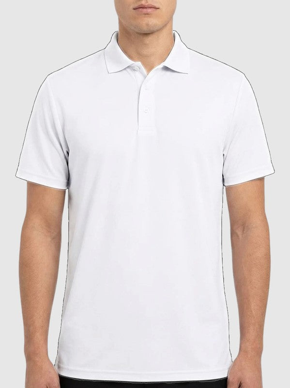 Klassisk Piqué Polo med Eget Tryk | Teknisk Unisex Poloshirt
