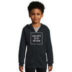 Hættetrøje til Børn med Lynlås og Eget Tryk | Blød Zip Hoodie
