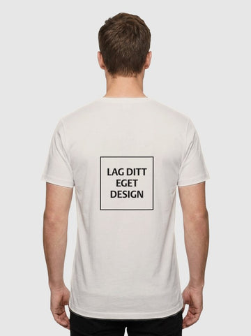 Design Din Egen Unisex V-Hals T-shirt med Eget Tryk