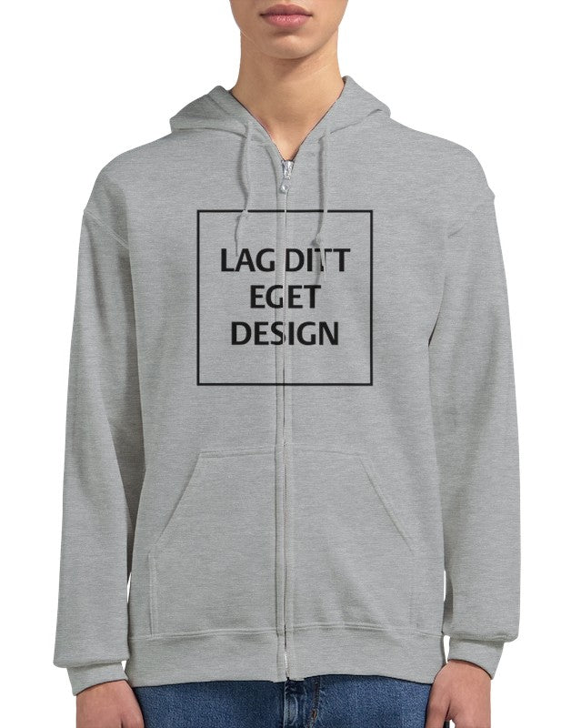 Personlig Lynlåshættetrøje | Design din egen lynlåshættetrøje med eget tryk