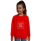 Klassisk Børnesweater med Eget Tryk | Varm Sweatshirt i Bomuldsblanding