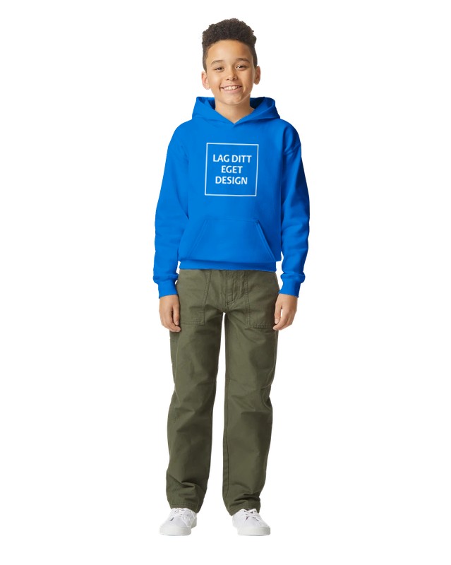 Blød Hættetrøje til Unge med Eget Tryk | Mellemtyk Fleece Hoodie