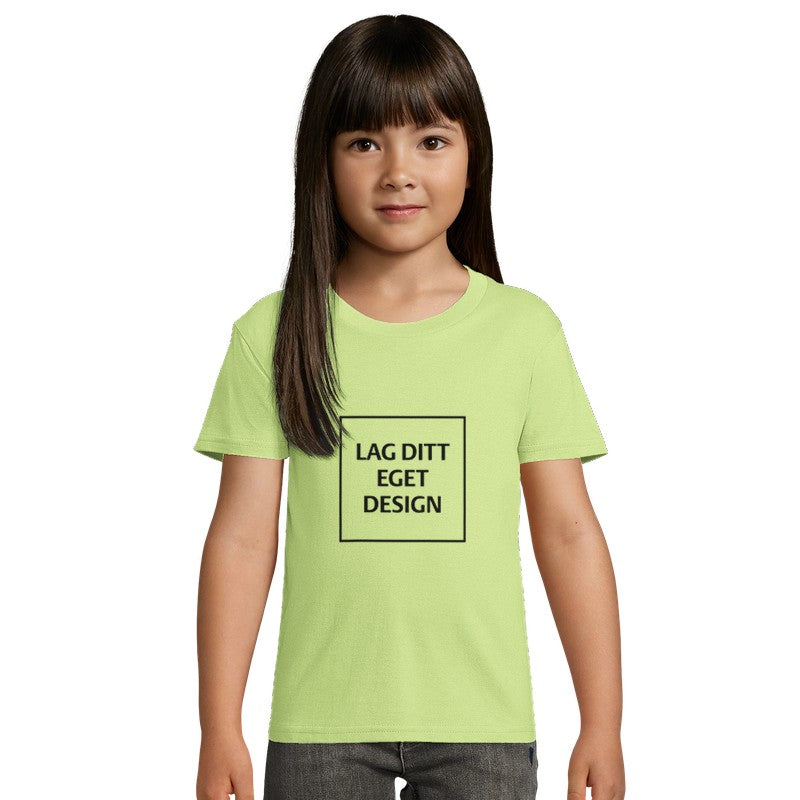 Økologisk Børne T-shirt med Eget Tryk | 100% Økologisk Bomuld