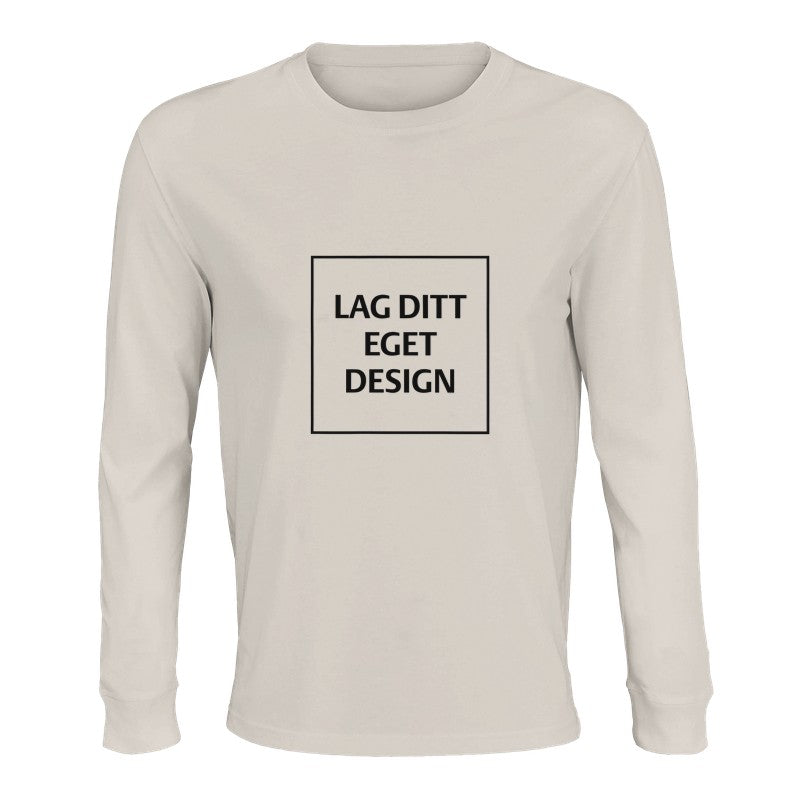 Design din egen økologiske langærmede T-shirt | Eget tryk