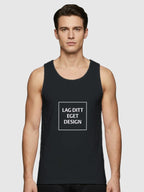 Sporty Singlet til Mænd med Eget Tryk | Hurtigtørrende Polyester