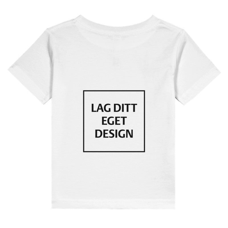 Klassisk småbørns T-shirt i bomuldsjersey med eget tryk